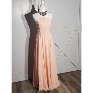 NEW!! LULUS EVENING DRESS COLOR PINK SLEEVELESS POLYESTER SIZE S